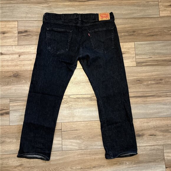 Mens Levis 501 Original Fit Denim Jeans SZ 40x30 Black Button Fly Stretch Modern - Picture 7 of 13